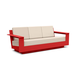 Nisswa Sofa Sofas Loll Designs Apple Red Canvas Flax 