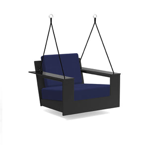 Nisswa Swing lounge chairs Loll Designs Black Canvas Navy 
