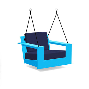 Nisswa Swing lounge chairs Loll Designs Sky Blue Canvas Navy 