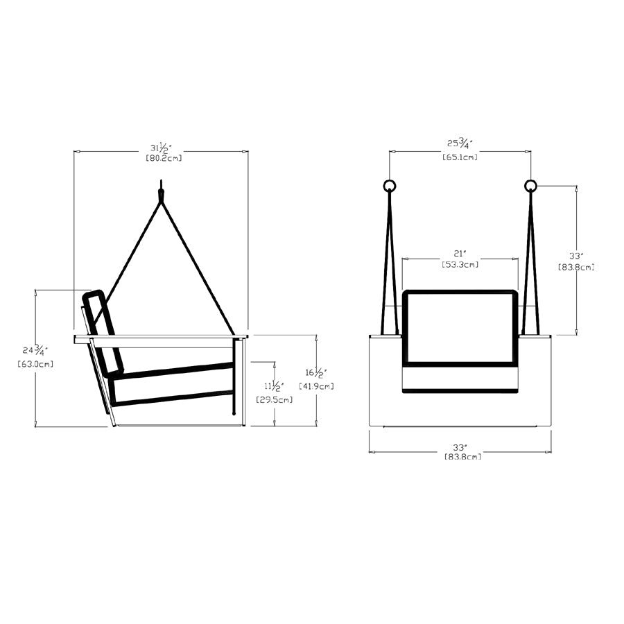 Nisswa Swing lounge chairs Loll Designs 