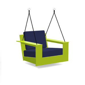 Nisswa Swing lounge chairs Loll Designs Leaf Green Canvas Navy 