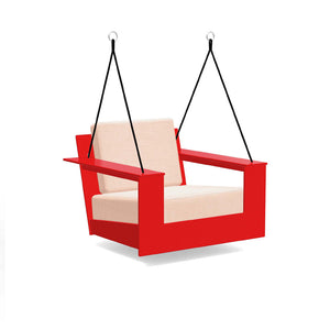 Nisswa Swing lounge chairs Loll Designs Apple Red Cast Petal 