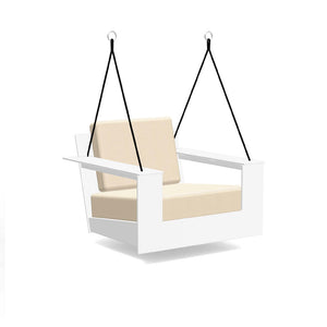 Nisswa Swing lounge chairs Loll Designs Cloud White Canvas Flax 