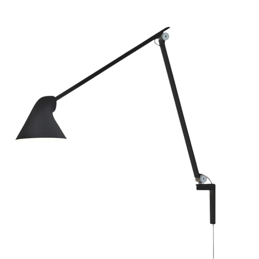 Njp Long Wall Lamp Wall Lights Louis Poulsen Black 2700K 