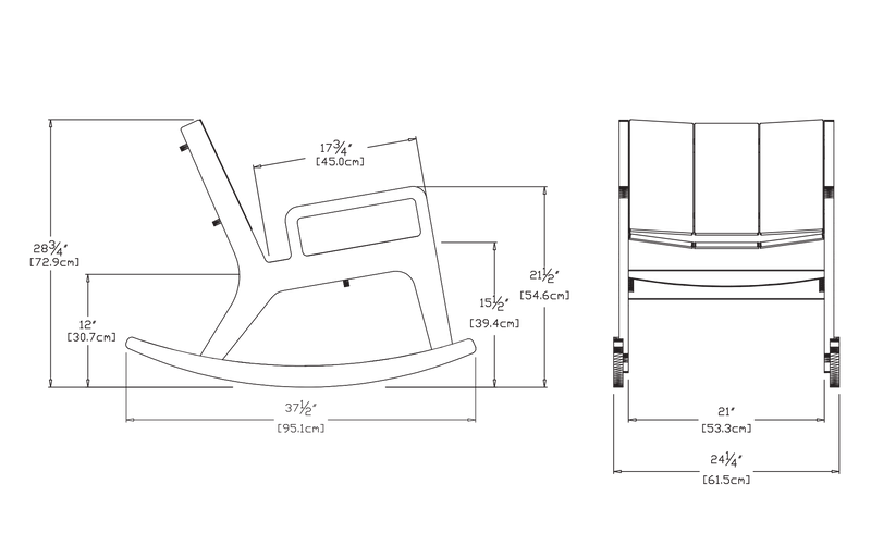 No. 9 Rocking Lounge Chair Lounge Chair Loll Designs 