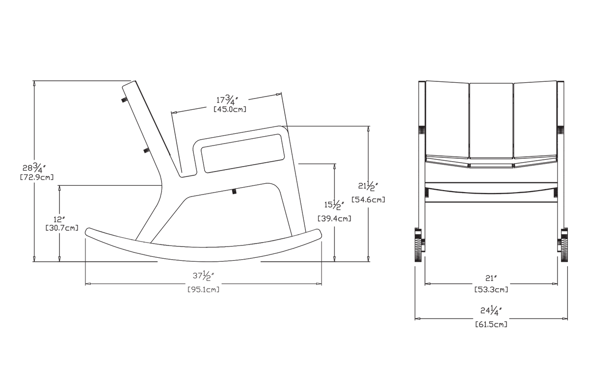 No. 9 Rocking Lounge Chair Lounge Chair Loll Designs 