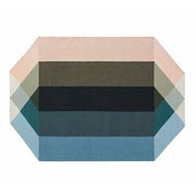 Diamond Rug Rug Gan Nude-Petrol 6’7" x 8’6" 
