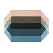 Diamond Rug Rug Gan Nude-Petrol 5’7" x 7’3" 