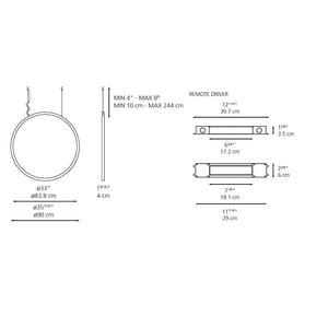 O Ø90 Suspension suspension lamps Artemide 