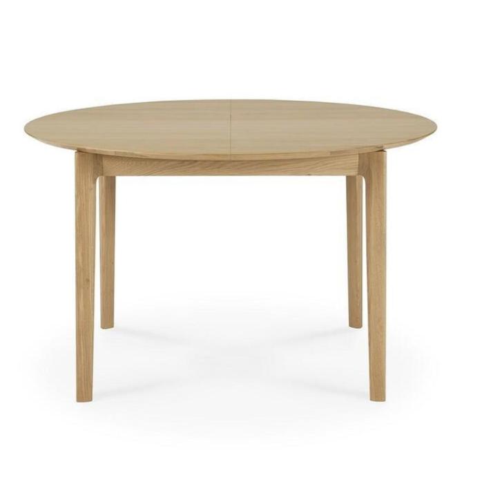 Oak Bok Round Extendable Dining Table Dining Tables Ethnicraft 