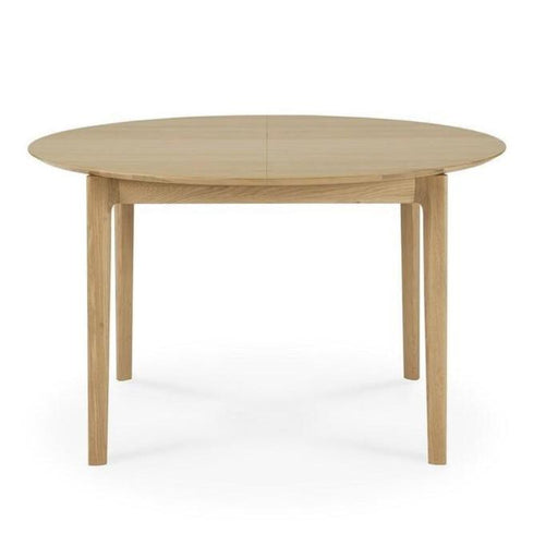 Oak Bok Round Extendable Dining Table Dining Tables Ethnicraft 