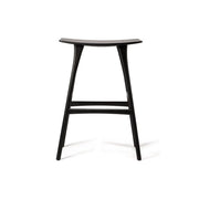 Oak Osso Bar Stool - Set of 2 bar seating Ethnicraft Black Varnished 