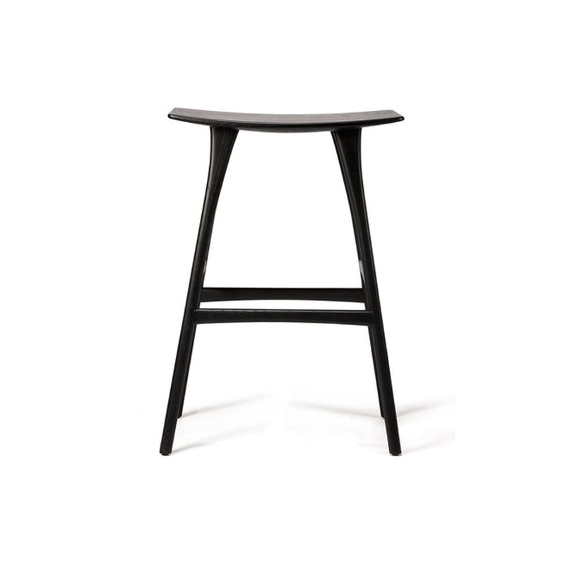 Oak Osso Bar Stool - Set of 2 bar seating Ethnicraft Black Varnished 