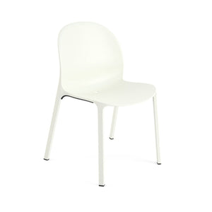 Olivares Aluminum Stacking Chair Side/Dining Knoll White 