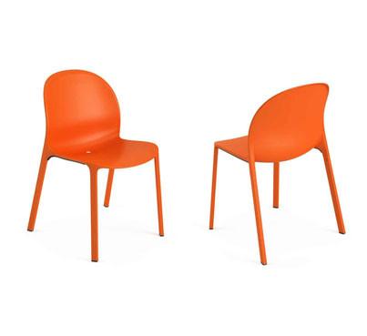 Olivares Aluminum Stacking Chair Side/Dining Knoll 