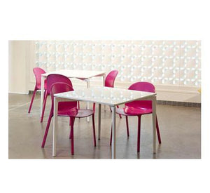Olivares Aluminum Stacking Chair Side/Dining Knoll 