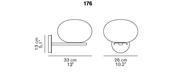 Alba Wall Light Wall Lights Oluce 