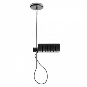 Colombo 885 L Pendant Light suspension lamps Oluce Black/Chromium-plated stem 