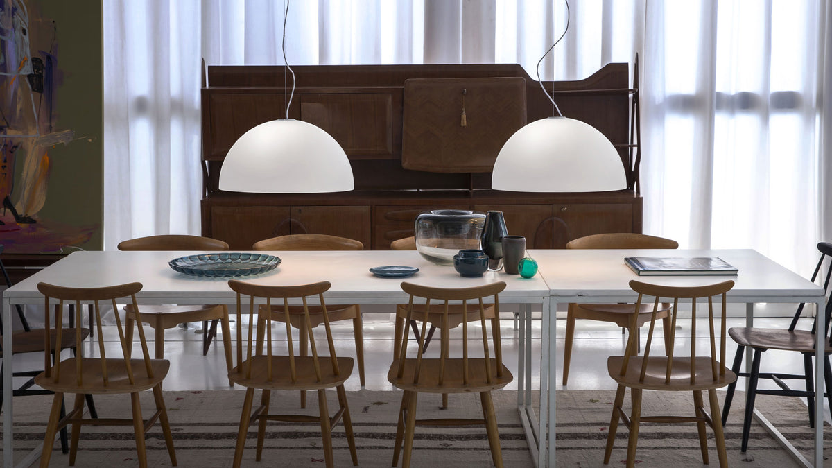 Sonora Opal Glass Pendant Light Pendant Lights Oluce 