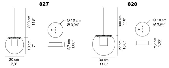 The Globe Pendant Light Pendant Lights Oluce 