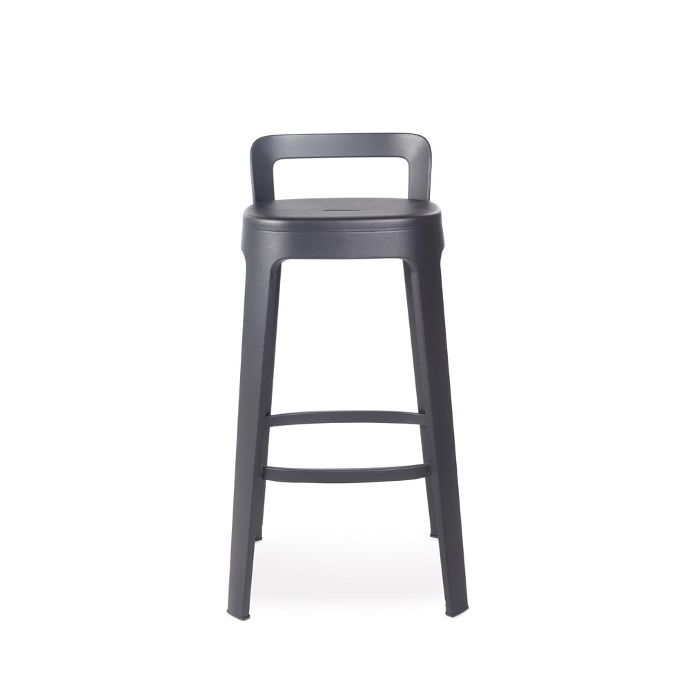 Ombra Stool With Backrest stools RS Barcelona Bar Stool Black 