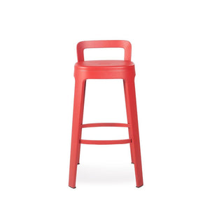 Ombra Stool With Backrest stools RS Barcelona Bar Stool Red 