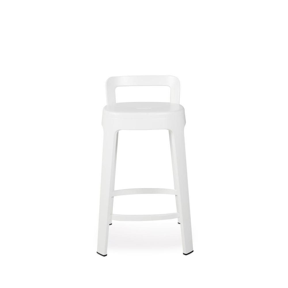 Ombra Stool With Backrest stools RS Barcelona Counter Stool White 