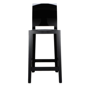 One More Please Stool bar seating Kartell Solid Black Counter Stool-39.4" 
