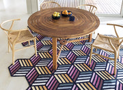 Parquet Hexagon Rug Rug Gan 