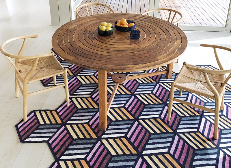 Parquet Hexagon Rug Rug Gan 