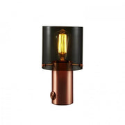 Walter Table Size 1 Table Lamps Original BTC Copper & Anthracite 