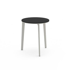 Outdoor Side Table Side/Dining Bensen Polaris Top in Black Sand Gray 