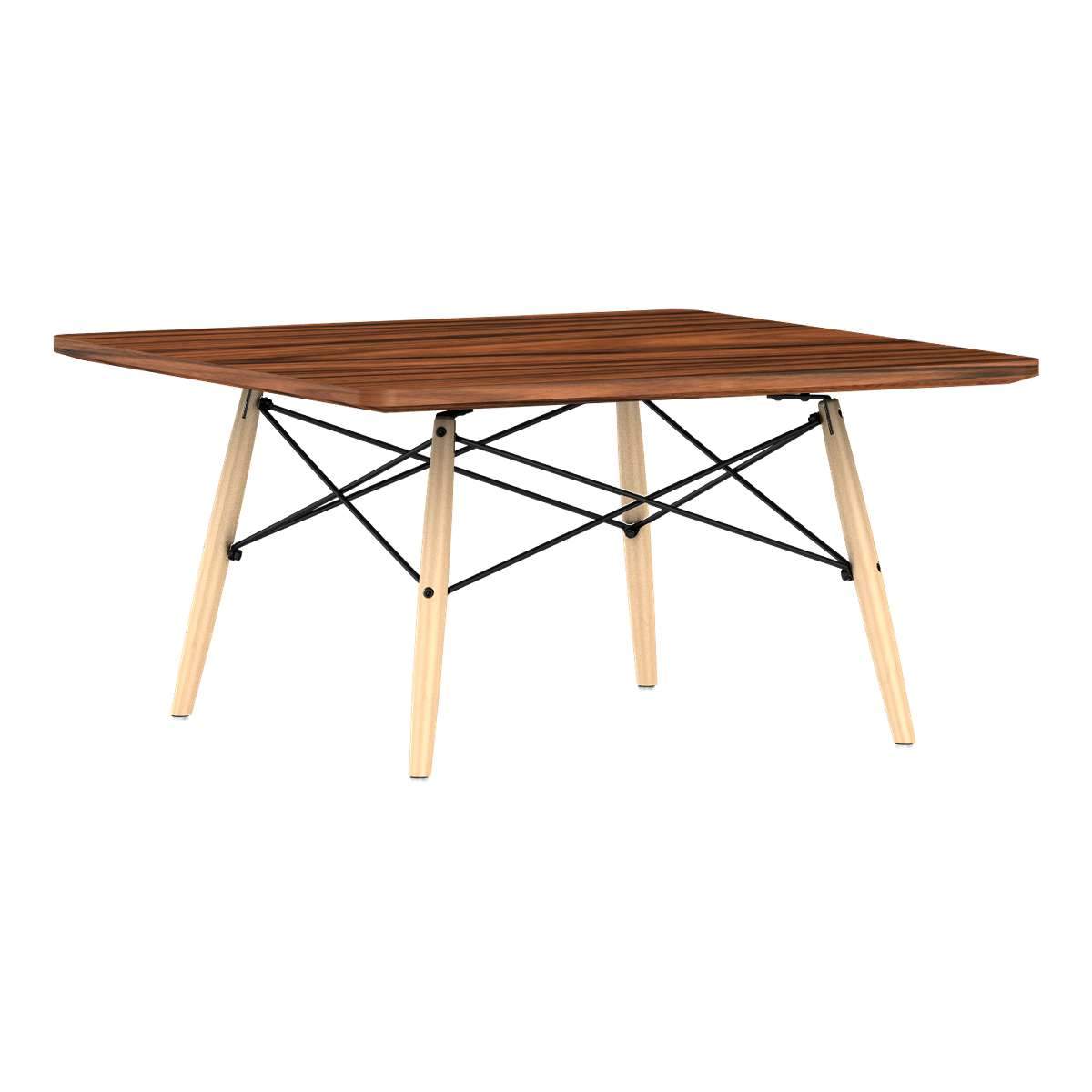 Eames Square Dowel Leg Coffee Table Coffee Tables herman miller Santos Palisander +$630.00 Natural Maple Black