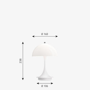 Panthella Portable V2 Table Lamp Table Lamps Louis Poulsen 