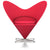 Panton Heart Chair lounge chair Vitra Tonus - Red (03) 