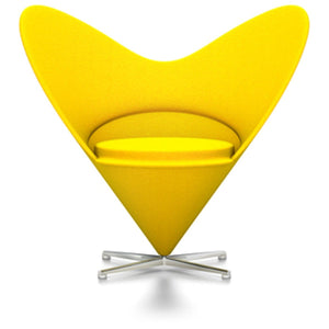 Panton Heart Chair lounge chair Vitra Tonus - Dark Yellow (52) 