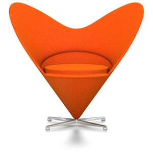Panton Heart Chair lounge chair Vitra Tonus - Dark Orange (53) 