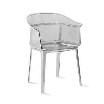 Papyrus Stacking Chair Side/Dining Kartell Transparent Crystal 