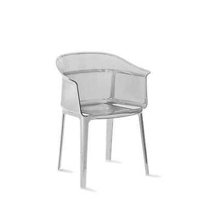 Papyrus Stacking Chair Side/Dining Kartell Transparent Crystal 