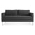 Paramount 66" Sofa Sofa BluDot Libby Charcoal Stainless Steel 