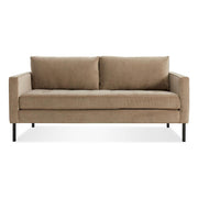 Paramount 66" Sofa Sofa BluDot Otter Velvet Metal 