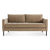 Paramount 66" Sofa Sofa BluDot Otter Velvet Metal 