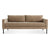 Paramount 80" Sofa Sofa BluDot Otter Velvet Metal 