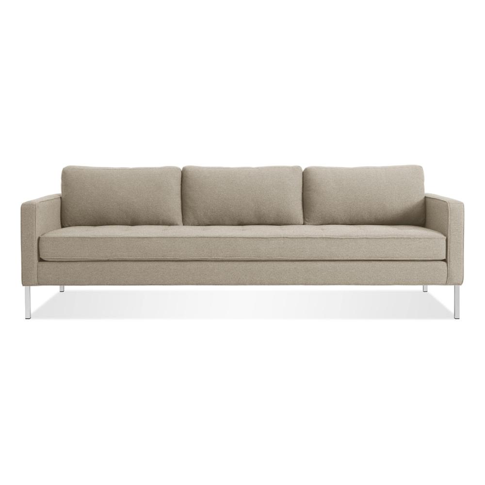 Paramount 95" Sofa Sofa BluDot Sanford Oatmeal Stainless Steel 