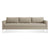 Paramount 95" Sofa Sofa BluDot Sanford Oatmeal Stainless Steel 