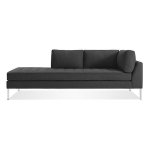 Paramount Daybed Sofa BluDot Libby Charcoal Stainless Steel Left