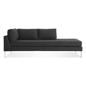 Paramount Daybed Sofa BluDot Libby Charcoal Stainless Steel Right
