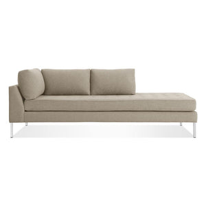 Paramount Daybed Sofa BluDot Sanford Oatmeal Stainless Steel Right