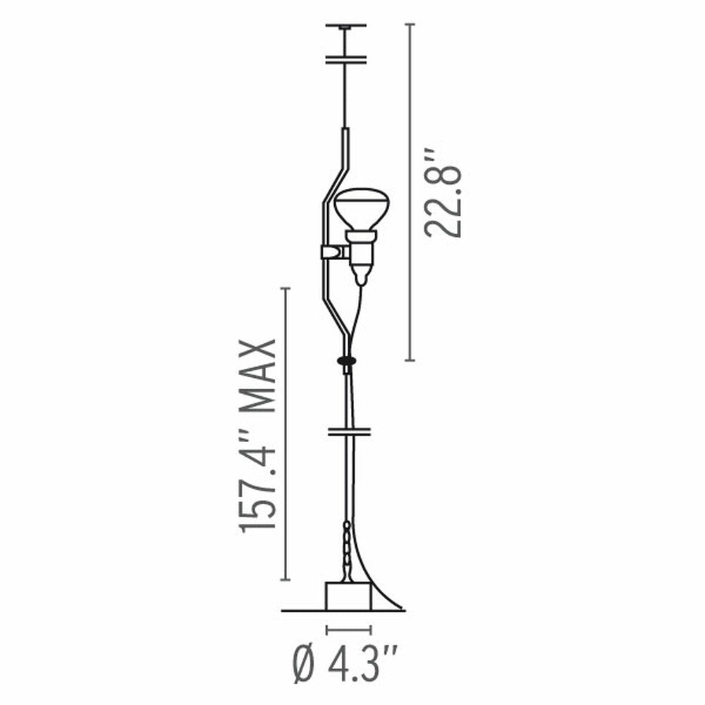 Parentesi Pendant Ceiling Lamp Floor Lamps Flos 