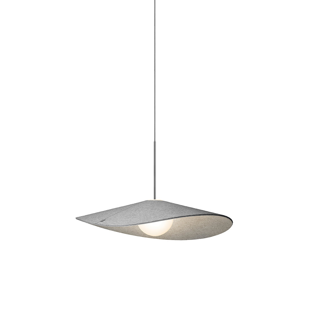 Bola Felt Pendant ceiling lights Pablo Pebble / Grey Felt Shade 24&quot; 